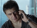 Valimai review: Ajith Kumar in a still from movie.&nbsp;