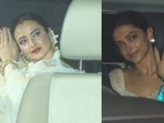 Rekha and Deepika Padukone at Gangubai Kathiawadi screening. (Varinder Chawla) Rekha and Deepika Padukone at Gangubai Kathiawadi screening. (Varinder Chawla)