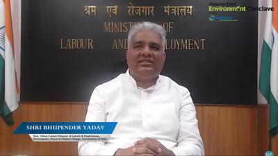 Union environment minister Bhupender Yadav at the HT Environment Conclave on Wednesday. Union environment minister Bhupender Yadav at the HT Environment Conclave on Wednesday.