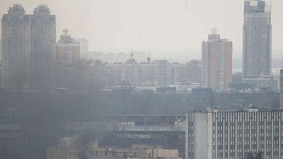 Smoke rises from the territory of the Ukrainian Defence Ministry's unit, after Russian President Vladimir Putin authorized a military operation in eastern Ukraine, in Kyiv, Ukraine February 24, 2022. (REUTERS) Smoke rises from the territory of the Ukrainian Defence Ministry's unit, after Russian President Vladimir Putin authorized a military operation in eastern Ukraine, in Kyiv, Ukraine February 24, 2022. (REUTERS)