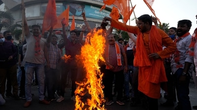 After days of unrest in Shivamogga following the murder of 27-year-old Bajrang Dal activist, the situation is now under control, Karnataka home minister said. (AP) After days of unrest in Shivamogga following the murder of 27-year-old Bajrang Dal activist, the situation is now under control, Karnataka home minister said. (AP)