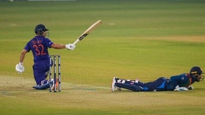 India's Ishan Kishan plays a shot during the first Twenty20 international cricket match between India and Sri Lanka in Lucknow (AP) India's Ishan Kishan plays a shot during the first Twenty20 international cricket match between India and Sri Lanka in Lucknow (AP)