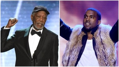 Kanye West rhymes Morgan Freeman's name with ‘semen’ in his new track Sci-Fi. Kanye West rhymes Morgan Freeman's name with ‘semen’ in his new track Sci-Fi.