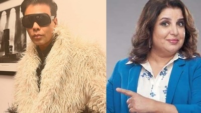 Farah Khan roasted Karan Johar for the clothes he wore in his recent Instagram picture.