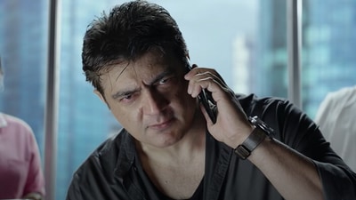 Valimai review: Ajith Kumar in a still from movie.&nbsp; (YouTube)