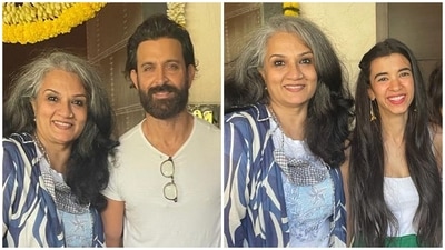 Hrithik Roshan and Saba Azad had lunch together on Sunday. Hrithik Roshan and Saba Azad had lunch together on Sunday.
