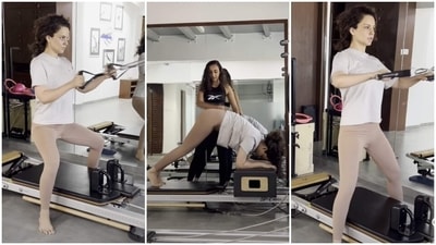 Kangana Ranaut trains hard and smart during Pilates session in new video: Getting stronger and fitter Kangana Ranaut trains hard and smart during Pilates session in new video: Getting stronger and fitter