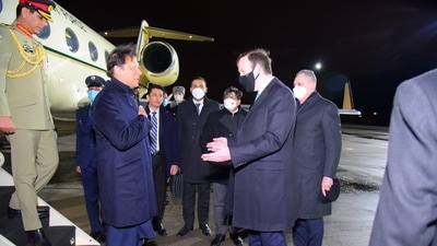Pakistan Prime Minister Imran Khan arrived in Moscow on his two days official visit to Russia. (Twitter / @PakPMO) Pakistan Prime Minister Imran Khan arrived in Moscow on his two days official visit to Russia. (Twitter / @PakPMO)