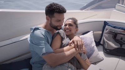 Siddhant Chaturvedi and Deepika Padukone in a still from Gehraiyaan. Siddhant Chaturvedi and Deepika Padukone in a still from Gehraiyaan.