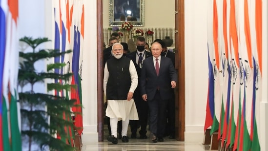 Prime Minister Narendra Modi was the first world leader to speak to Vladimir Putin after the Russian president ordered a military operation in support of the Moscow-backed regions of Donetsk and Luhansk in Ukraine on Thursday.(via Reuters)