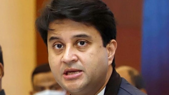 Union civil aviation minister Jyotiraditya Scindia (PTI file)