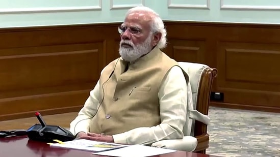 Prime Minister Narendra Modi on Thursday held a meeting of the Cabinet Committee of Security amid the Russia-Ukraine crisis.&nbsp;(ANI)