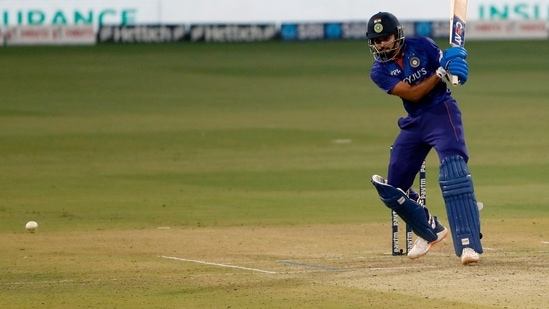 India's Shreyas Iyer plays a shot during the 1st T20I match between India and Sri Lanka at Bharat Ratna Shri Atal Bihari Vajpayee Ekana Cricket Stadium in Lucknow on Thursday.(ANI)