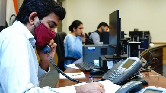 MEA control room in Delhi being expanded and made operational on a 24x7 basis.(ANI Photo)