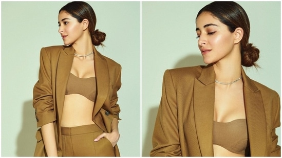 Ananya Panday nails the monotone look.&nbsp;