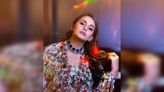 Sharing a slew of pictures on Instagram, Huma Qureshi wrote, "Fun at the Press Meet #Hyderabad #Valimai … Thank you to all the wonderful people of Hyderabad .. Now Chennai bound … Who is watching the First Day First Show with me ??? Raise ur hands please."(Instagram/@iamhumaq)