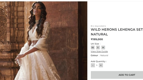 The Wild Herons Lehenga Set.(anitadongre.com)