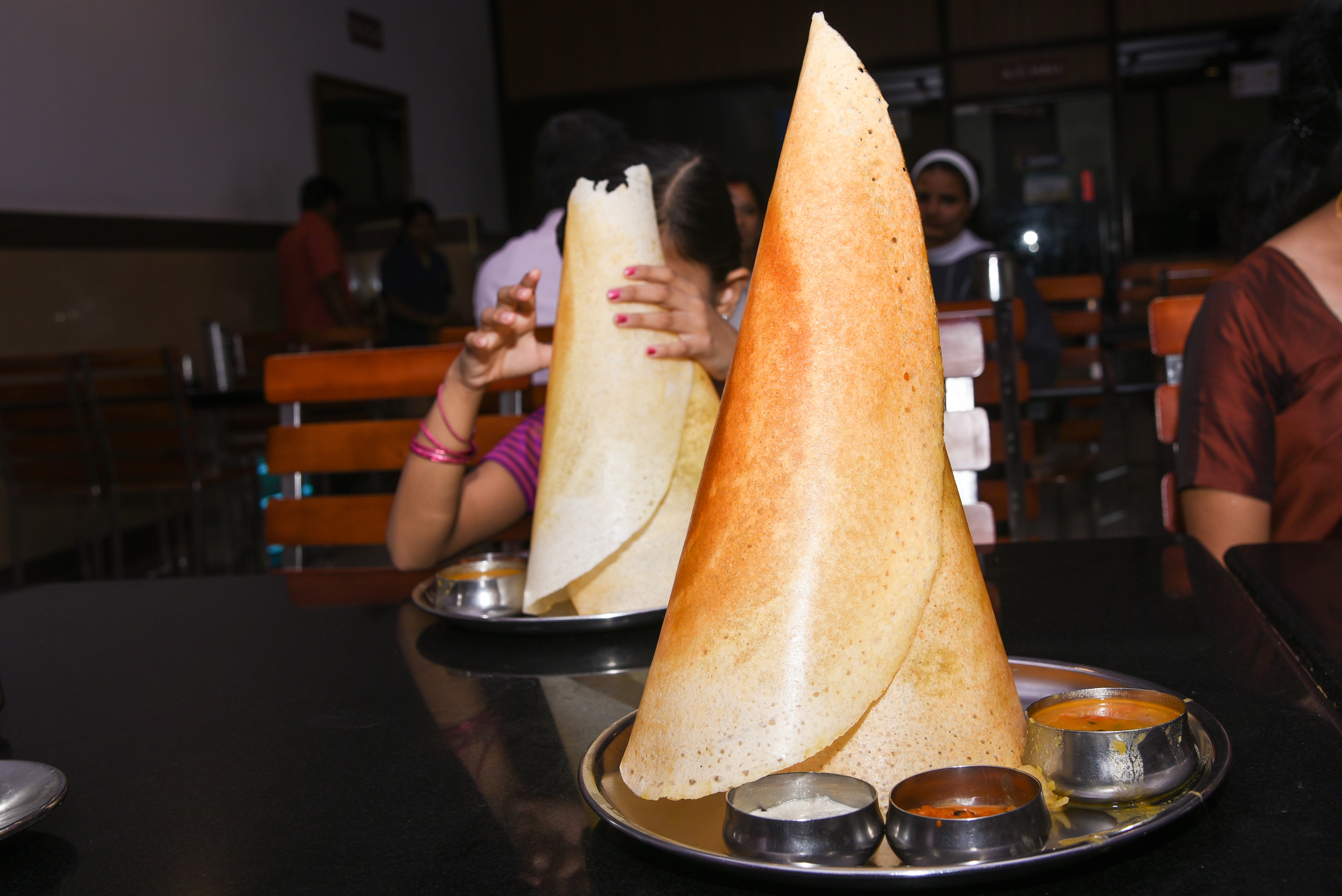 Dosas waiting to be dunked in sambar. (Shutterstock) Dosas waiting to be dunked in sambar. (Shutterstock)