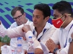 Ness Wadia during the IPL auction, with Anil Kumble (R) and Jonty Rhodes (R) Ness Wadia during the IPL auction, with Anil Kumble (R) and Jonty Rhodes (R)