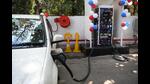 A charging station in Navi Mumbai. Ten vehicles of NMMC officials are identified for upgrade from fuel to Electric Vehicles in phase 1. (BACHCHAN KUMAR/HT FILE PHOTO) A charging station in Navi Mumbai. Ten vehicles of NMMC officials are identified for upgrade from fuel to Electric Vehicles in phase 1. (BACHCHAN KUMAR/HT FILE PHOTO)