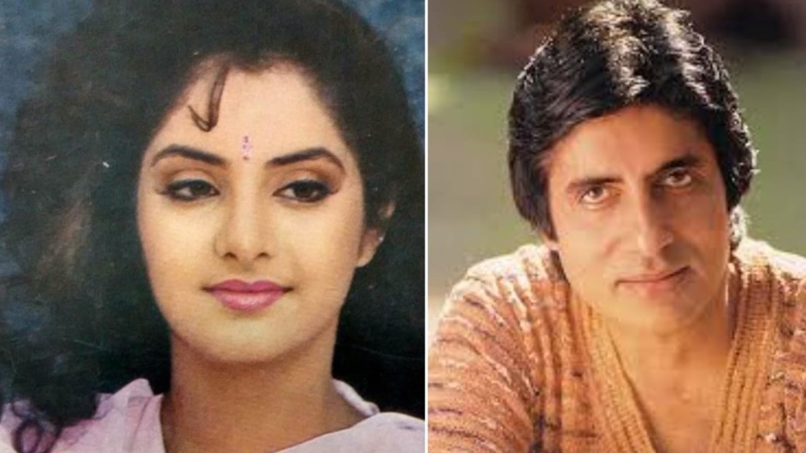 When Divya Bharti said mom asked her not to wash hands for 10 days after  shaking hands with Amitabh Bachchan. Watch | Bollywood - Hindustan Times