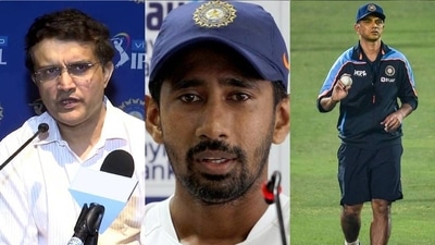 Sourav Ganguly; Wriddhiman Saha; Rahul Dravid