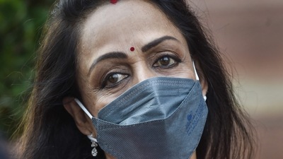 Hema Malini was campaigning in Ballia on Friday. (File Photo) (PTI) Hema Malini was campaigning in Ballia on Friday. (File Photo) (PTI)