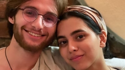 Aaliyah Kashyap poses with boyfriend Shane Gregoire.