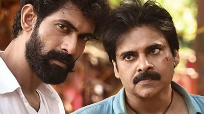 Bheemla Nayak review: Rana Daggubati, Pawan Kalyan on a poster.&nbsp;