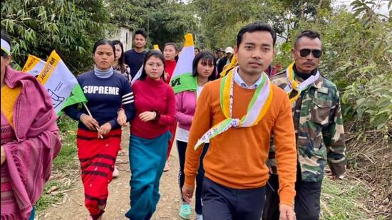 Usham Manglem, Manipur’s youngest candidate wants to work on improving education, health and agriculture for the people of his constituency. (FACEBOOK.)