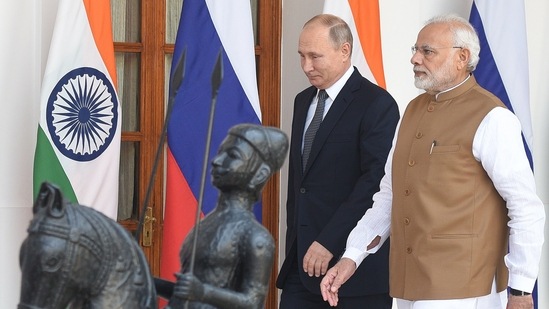 India has been trying its best to keep Russia in good humour but the structural realities of the global order are ensuring that Russia and India are drifting apart. The foundations of the partnership are weakening by the day.&nbsp;(Sonu Mehta/HT PHOTO)