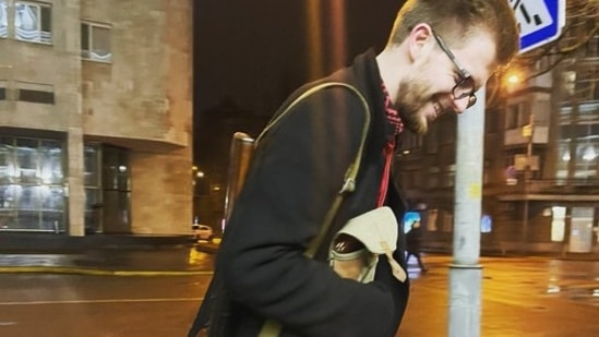 Sviatoslav Yurash said he is not a soldier but will learn from people who know as learning becomes easier at a time when one is fighting for his life. (Photo: Twitter)