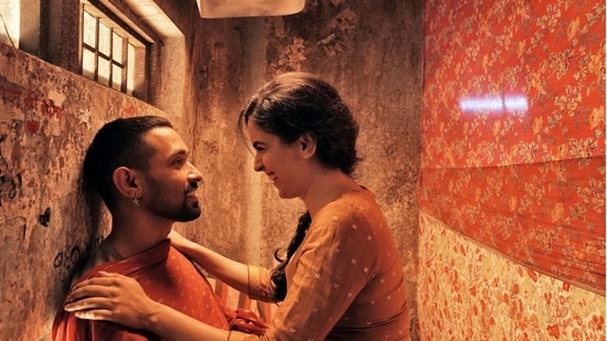 Love Hostel movie review: Vikrant Massey and Sanya Malhotra in a still from the film.