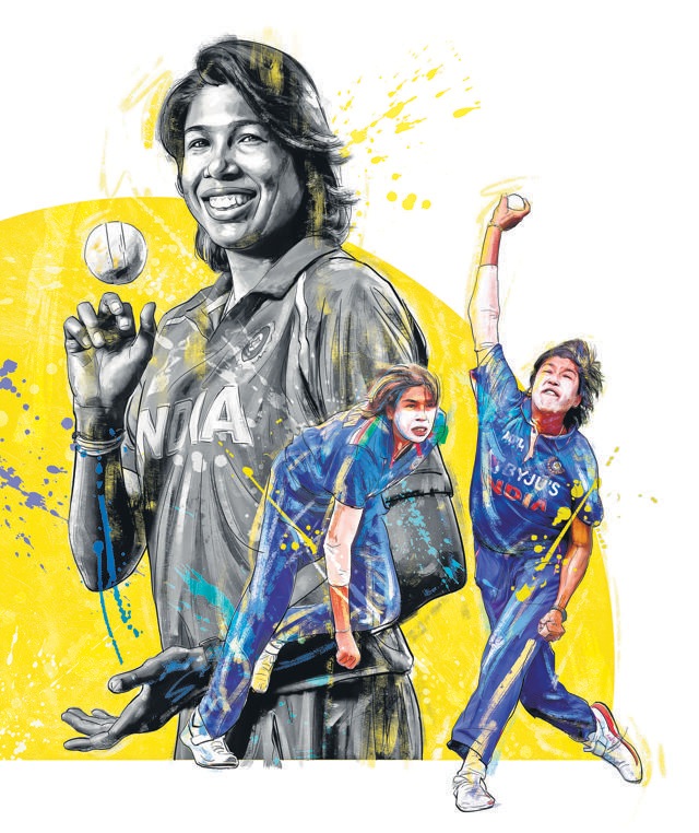 “Being constantly judged on social media can get to you. But through social media, women’s cricket has gained popularity,” says fast-bowler Jhulan Goswami. (Illustration: Mohit Suneja) “Being constantly judged on social media can get to you. But through social media, women’s cricket has gained popularity,” says fast-bowler Jhulan Goswami. (Illustration: Mohit Suneja)
