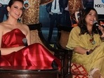 Kangana Ranaut and producer-director Ekta Kapoor during the launch of their reality show Lock Upp in New Delhi.(Amlan Paliwal) Kangana Ranaut and producer-director Ekta Kapoor during the launch of their reality show Lock Upp in New Delhi.(Amlan Paliwal)