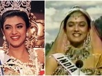 Sushmita Sen during the Miss Universe 1994 pageant. Sushmita Sen during the Miss Universe 1994 pageant.