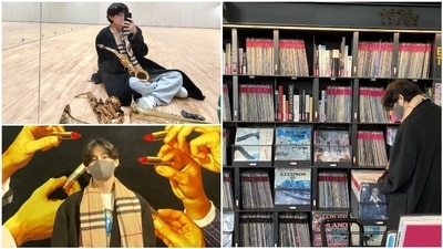BTS' V has shared several pictures on Instagram. BTS' V has shared several pictures on Instagram.