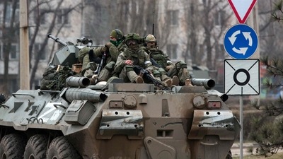 Earlier, Ukraine’s military said it had shot down a Russian military transport plane with paratroopers on board. (AFP) Earlier, Ukraine’s military said it had shot down a Russian military transport plane with paratroopers on board. (AFP)