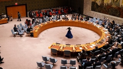 United Nations Security Council convenes a meeting on the Russian invasion of Ukraine,&nbsp; (AP)