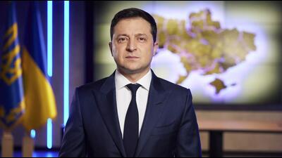 Ukrainian President Volodymyr Zelenskyy addresses the nation on live TV in Kyiv, earlier this week on Tuesday, barely days before Russia launched a massive military operation against the country. (AP PHOTO.) Ukrainian President Volodymyr Zelenskyy addresses the nation on live TV in Kyiv, earlier this week on Tuesday, barely days before Russia launched a massive military operation against the country. (AP PHOTO.)