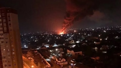 Heavy fighting is going on in Kyviv with Russian troops pushing to take control of Ukraine's nerve center. (Twitter / @ThinkTankAF)