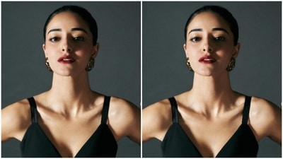 Styled by fashion stylist Tanya Ghavri, Ananya wore her tresses into a clean bun as she posed for the cameras. (Instagram/@ananyapanday)