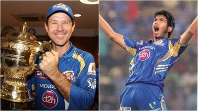 Ricky Ponting; Jasprit Bumrah (Twitter/mipaltan) Ricky Ponting; Jasprit Bumrah (Twitter/mipaltan)
