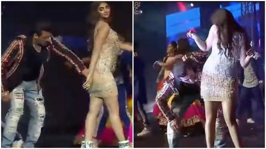 Salman Khan Ki X Video - Salman fails to do the Jumme Ki Raat step with Pooja at Dubai concert.  Watch | Bollywood - Hindustan Times