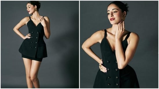 Ananya Panday is currently basking in the success of her recently-released film Gehraiyaan. The actor is being applauded for her performance in the film that traces the tale of modern-day complications in relationships. A day back, Ananya brushed our blues away with a set of pictures of herself donning black. Pictures inside.(Instagram/@ananyapanday)