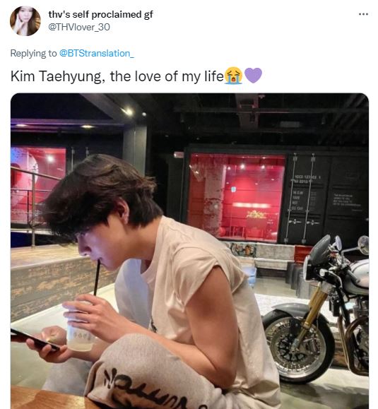 BTS fandom shared his pictures on Twitter and reacted to them.