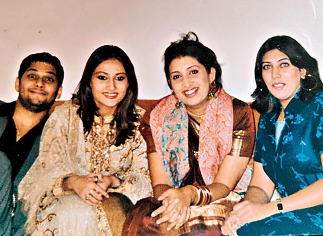 With Smriti Irani, Amar Upadhyay and Urvashi’s best friend at an event in Bhuj With Smriti Irani, Amar Upadhyay and Urvashi’s best friend at an event in Bhuj