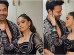 Ankita Lokhande and Vicky Jain serve sizzling looks in black embellished outfits in new video: Watch Ankita Lokhande and Vicky Jain serve sizzling looks in black embellished outfits in new video: Watch