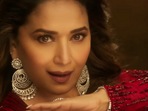 Madhuri Dixit in a still from The Fame Game song Dupatta Mera.