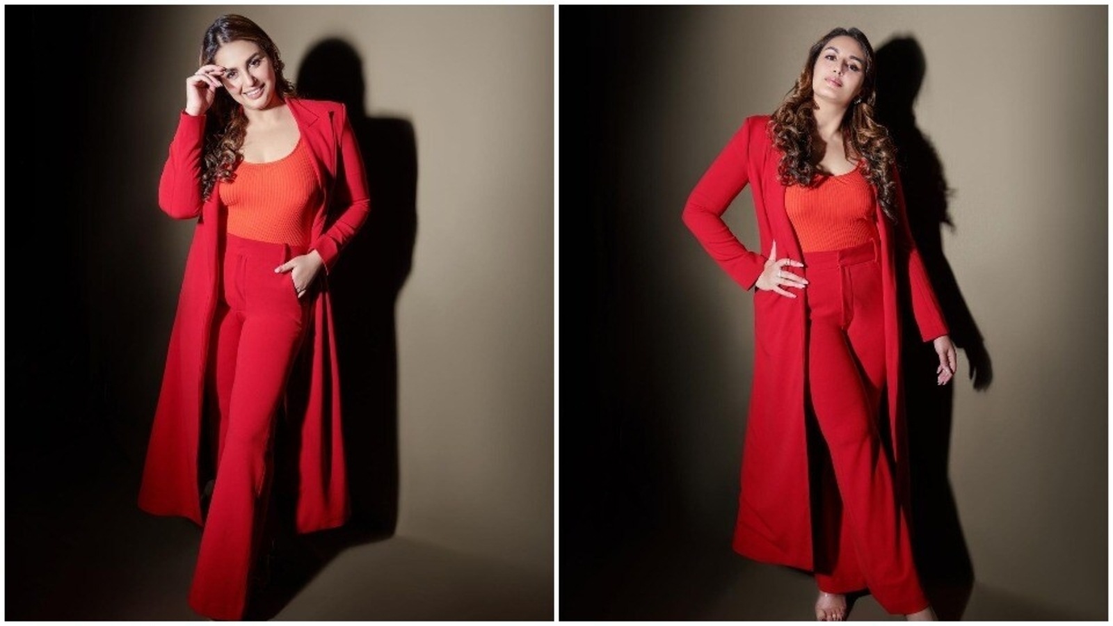 Huma Qureshi turns up the heat in 'red hawt' formal wear | Hindustan Times